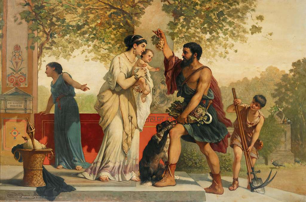 Vindruvsskörden i Pompeji